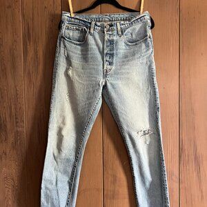 Levis 501s distressed 90's jeans size 31 x 30